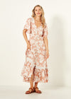 Jolander Dress - Nude Floral - LEMON TREE Dress NZ LUMA