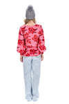 Jolie Top - Hot Pink Floral - CHARLO Top NZ LUMA