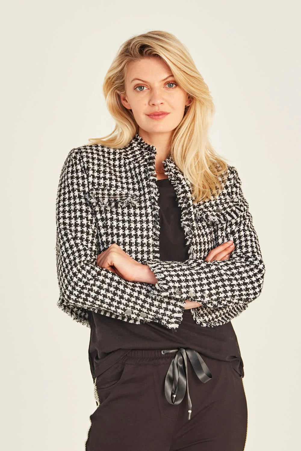 Judith Jacket - Houndstooth - LEMON TREE