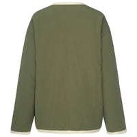 Juniper Reversible Jacket - Olive/Cream - MOKE Jacket NZ LUMA