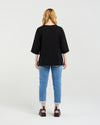 Kate T-Shirt - Black - Zafina Top NZ LUMA