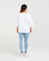 Kate T-Shirt - White - Zafina Top NZ LUMA