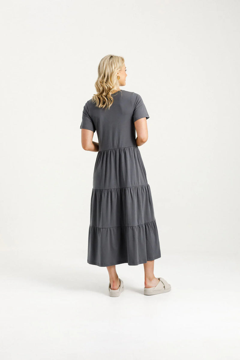 Kendall Dress - Graphite - HOME LEE Dress NZ LUMA