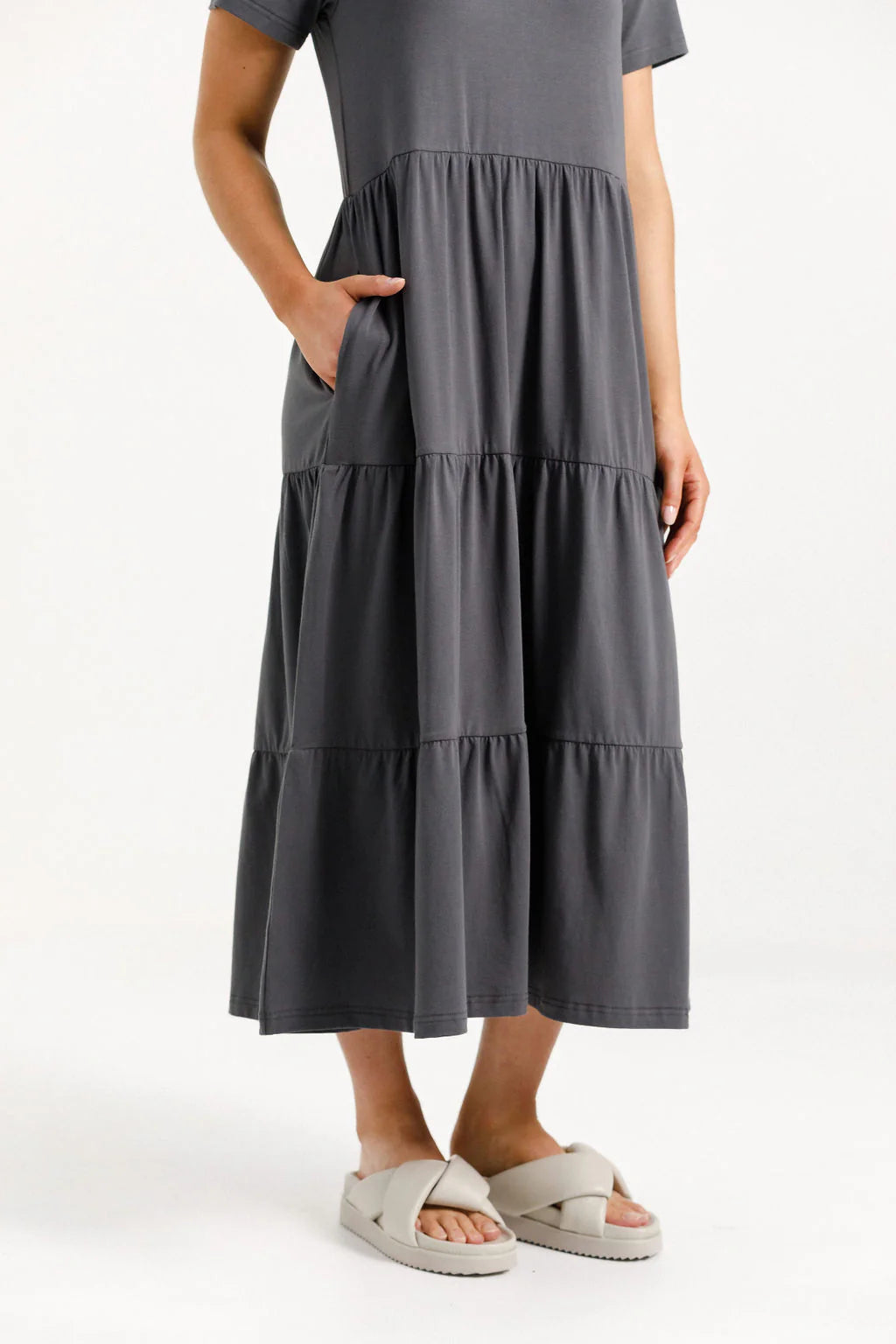Kendall Dress - Graphite - HOME LEE Dress NZ LUMA