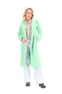 Kendra Coat - Mint Green - CHARLO Coat Mint Green 8 14 16 10 12 NZ LUMA