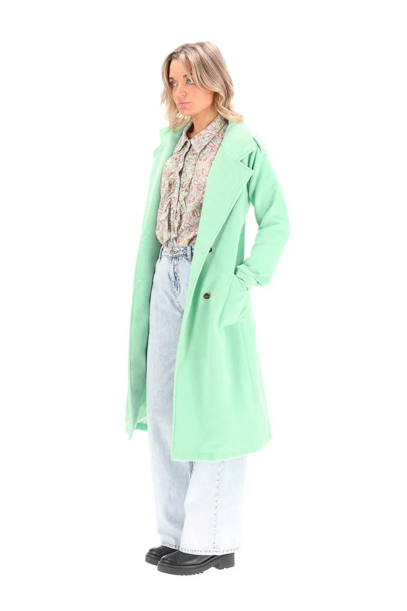 Kendra Coat - Mint Green - CHARLO Coat NZ LUMA