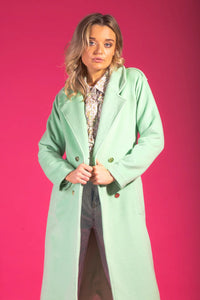 Kendra Coat - Mint Green - CHARLO Coat NZ LUMA