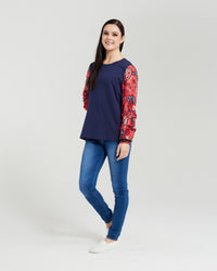 Kenna Top - Red Flax - ZAFINA