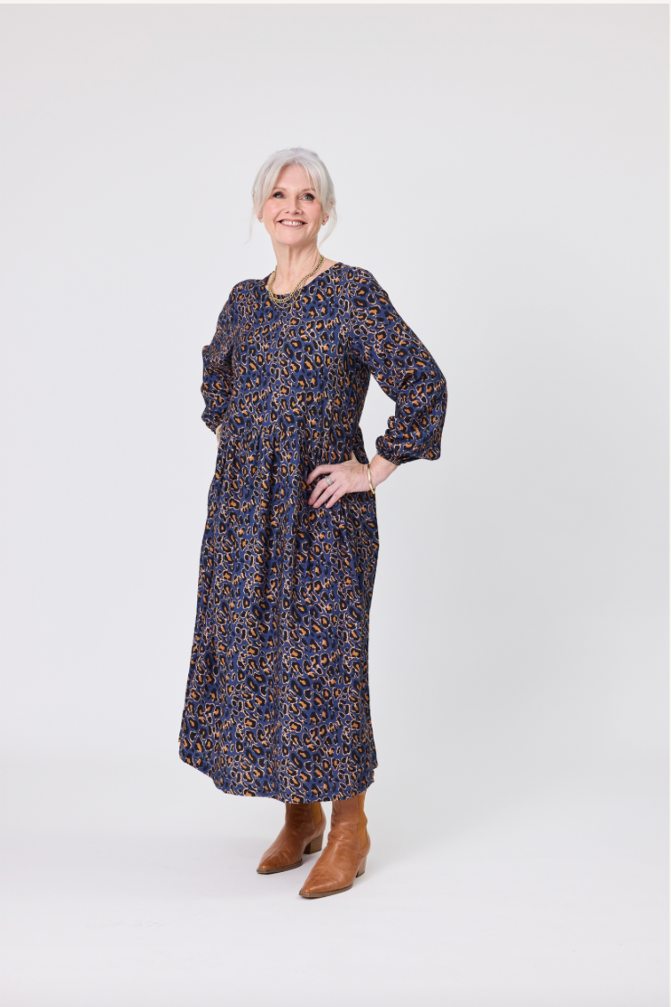 Kimmi Dress - Blue Cat - LEMON TREE Dress NZ LUMA