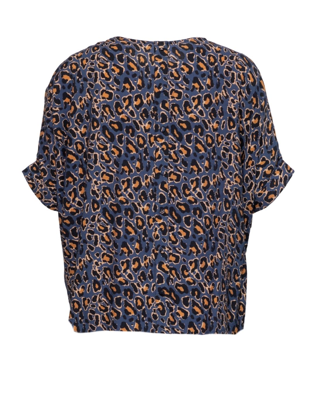 Kora Top - Blue Cat Print - LEMON TREE Top NZ LUMA