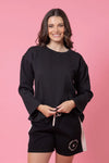 Kylo Sweater - Black - CHARLO Top NZ LUMA