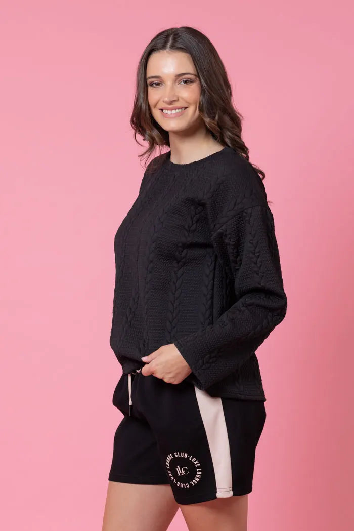 Kylo Sweater - Black - CHARLO Top NZ LUMA