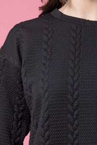 Kylo Sweater - Black - CHARLO Top NZ LUMA