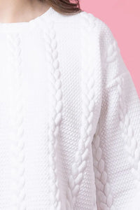 Kylo Sweater - White- CHARLO Top NZ LUMA