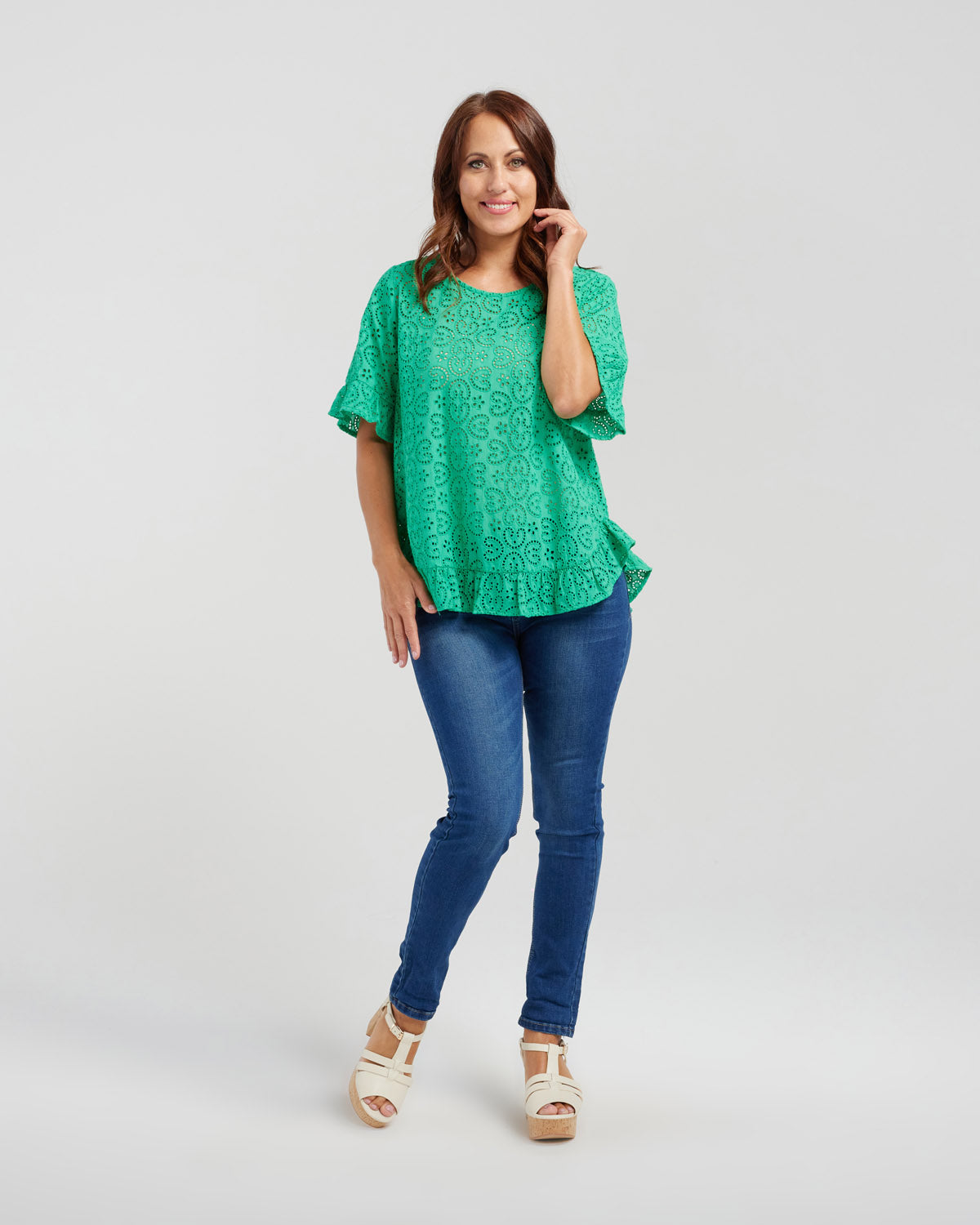 Leah Top - Green - SEDUCE Top NZ LUMA