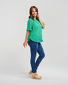 Leah Top - Green - SEDUCE Top NZ LUMA