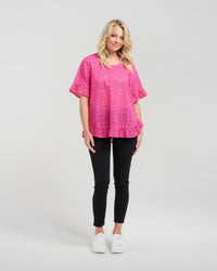 Leah Top - Pink - SEDUCE Top NZ LUMA