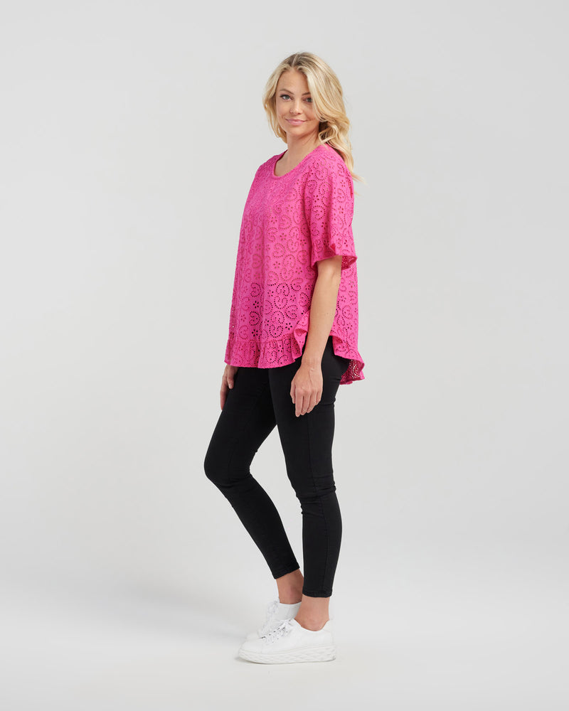 Leah Top - Pink - SEDUCE Top NZ LUMA