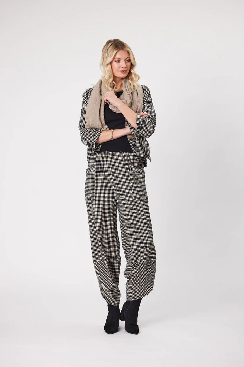 Lenore Pant Gingham - LEMON TREE Pant NZ LUMA