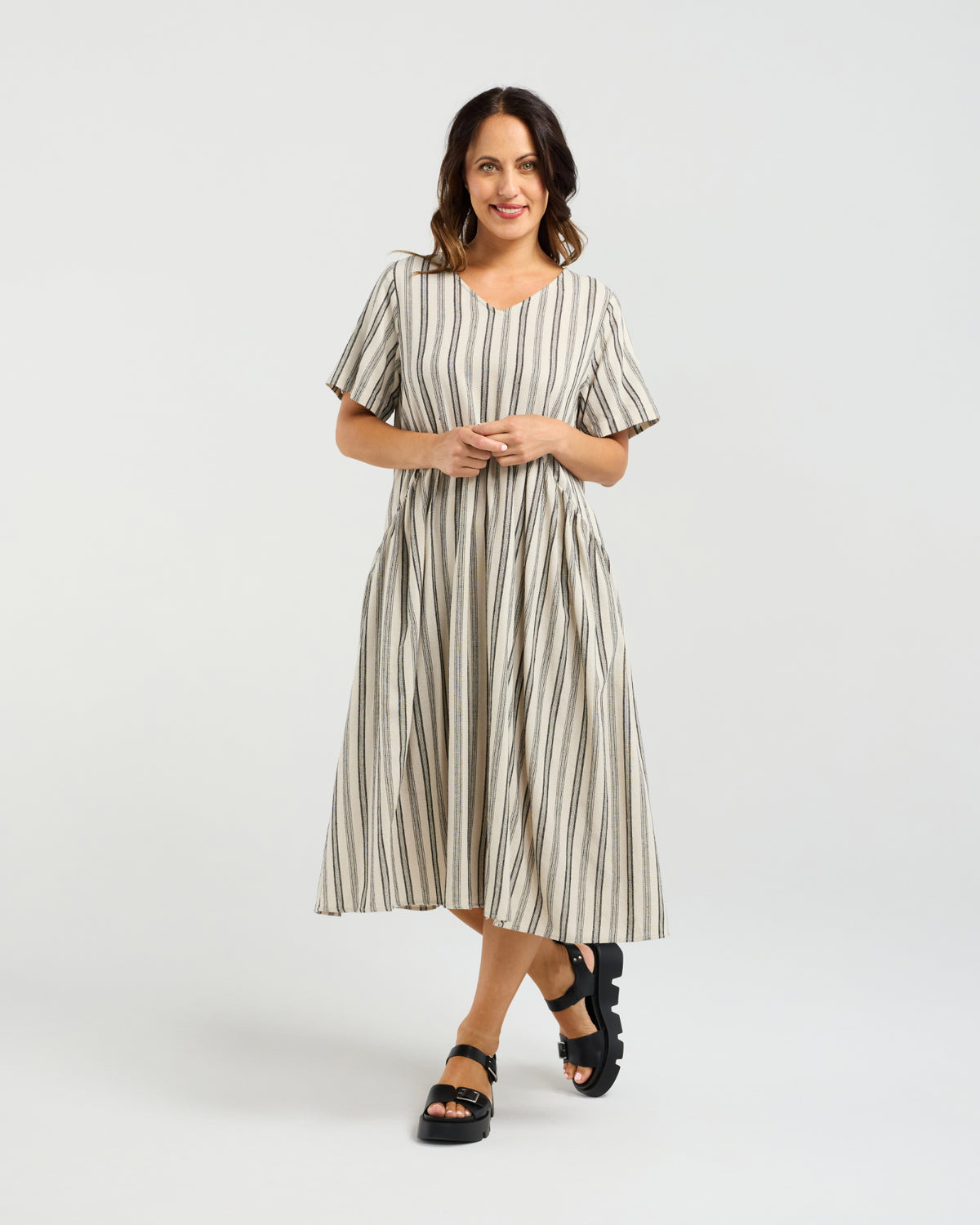 Leona Dress - Ivory Weave - SEDUCE Dress NZ LUMA
