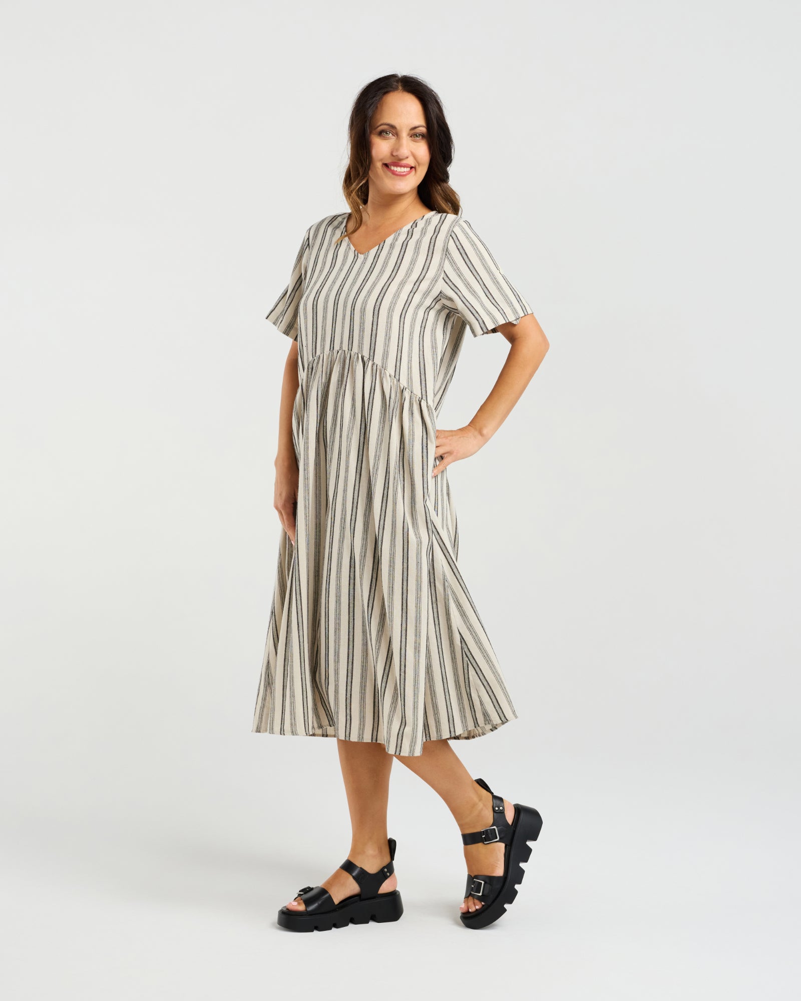 Leona Dress - Ivory Weave - SEDUCE Dress NZ LUMA