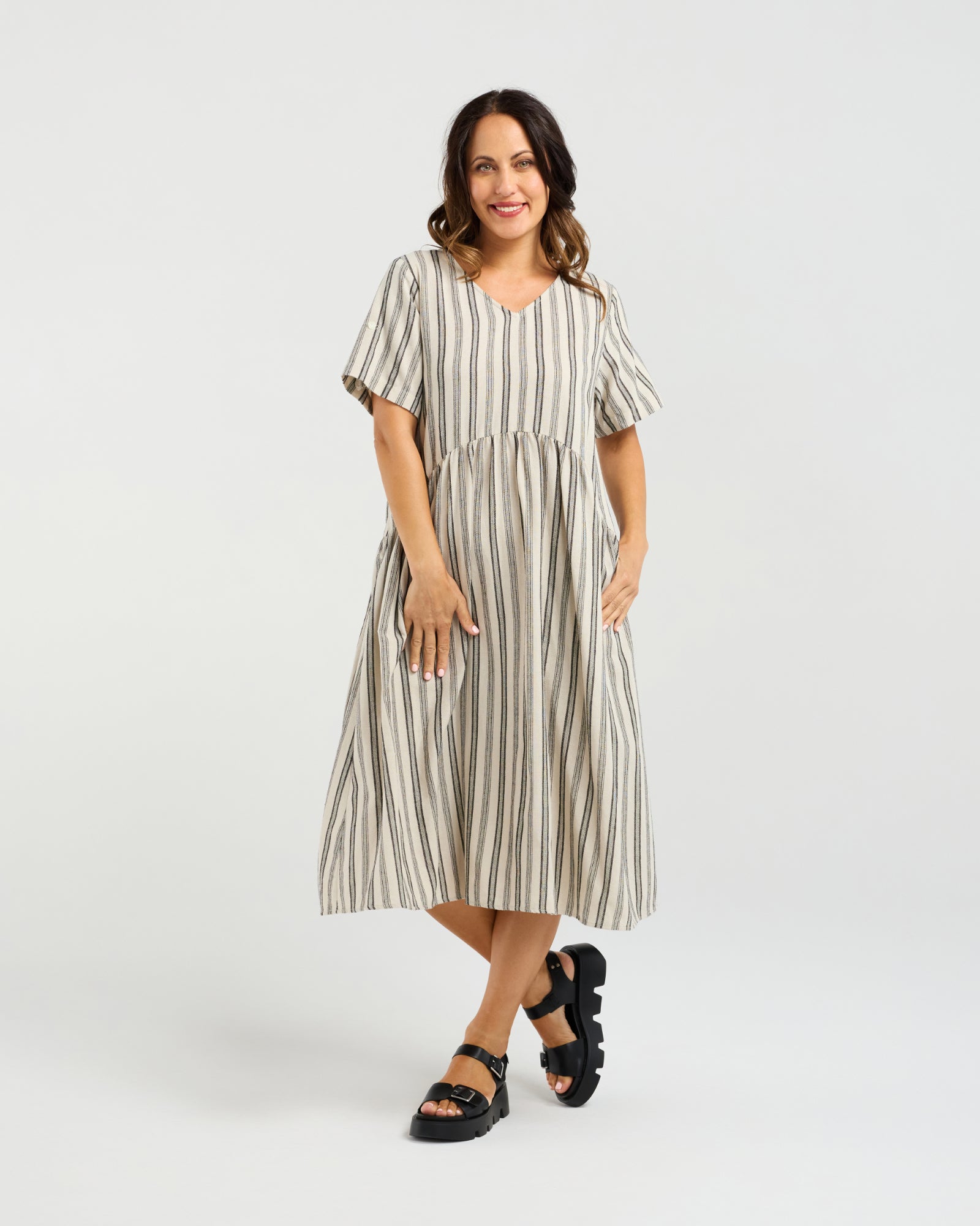 Leona Dress - Ivory Weave - SEDUCE Dress NZ LUMA