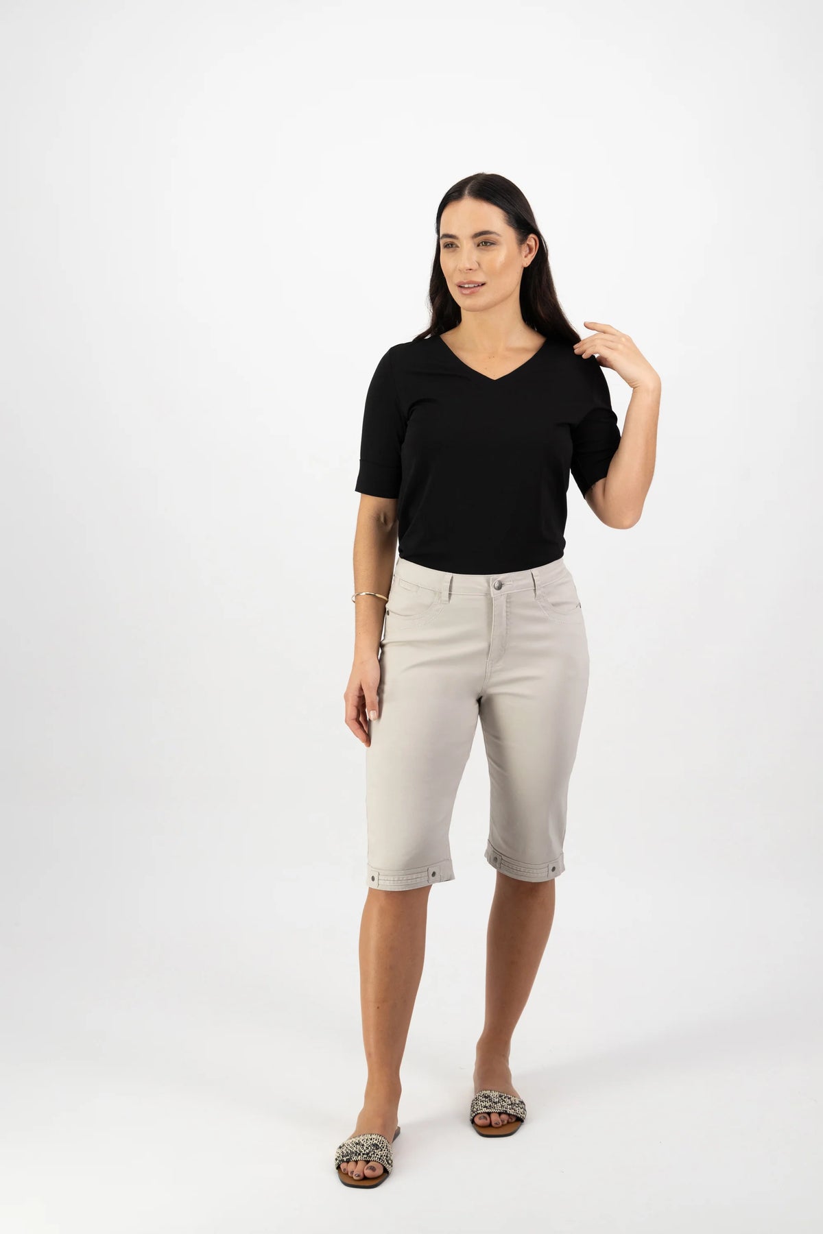 Lightweight Straight Leg Short - Pumice - VASSALLI Pant NZ LUMA