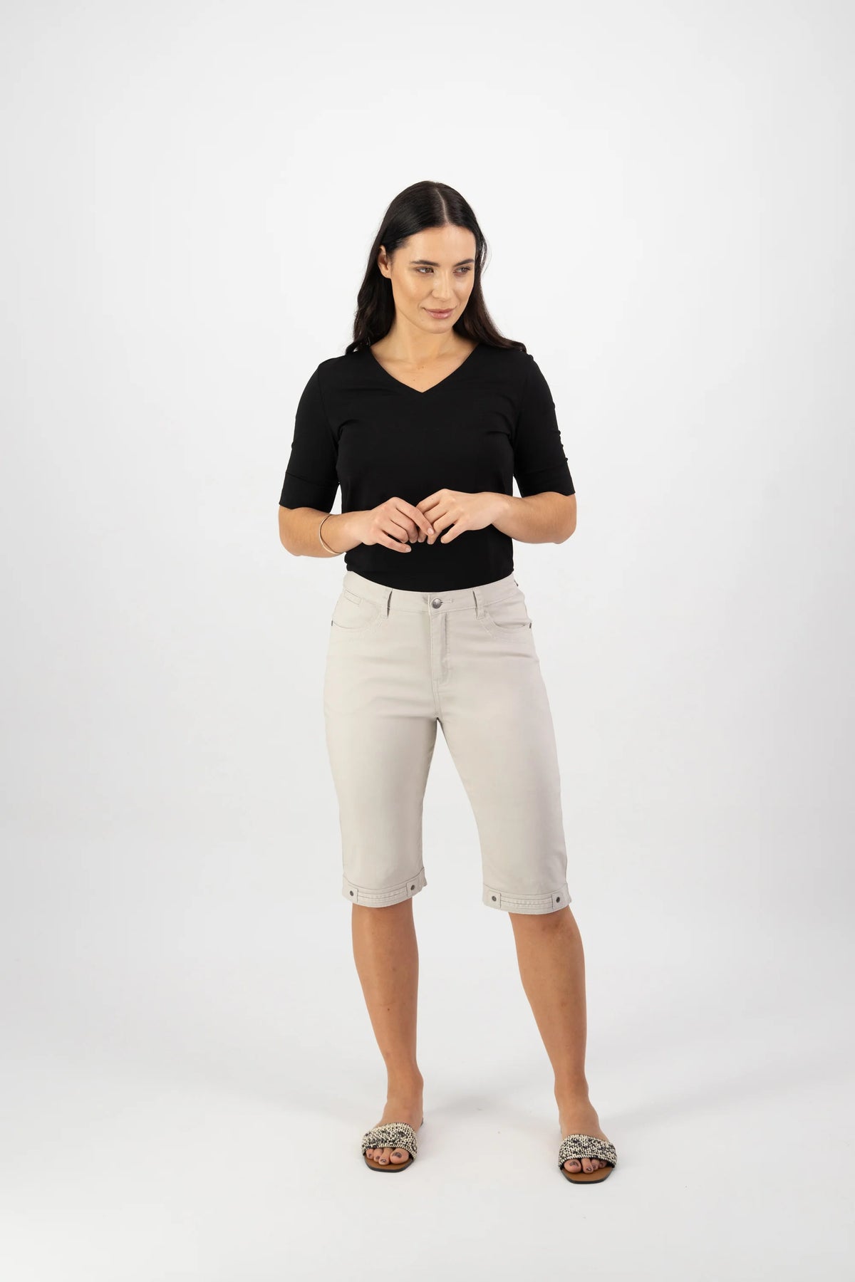 Lightweight Straight Leg Short - Pumice - VASSALLI Pant NZ LUMA