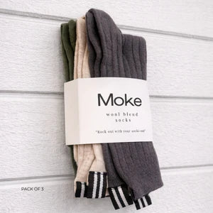 Lily Wool Blend Socks - MOKE Accessories NZ LUMA