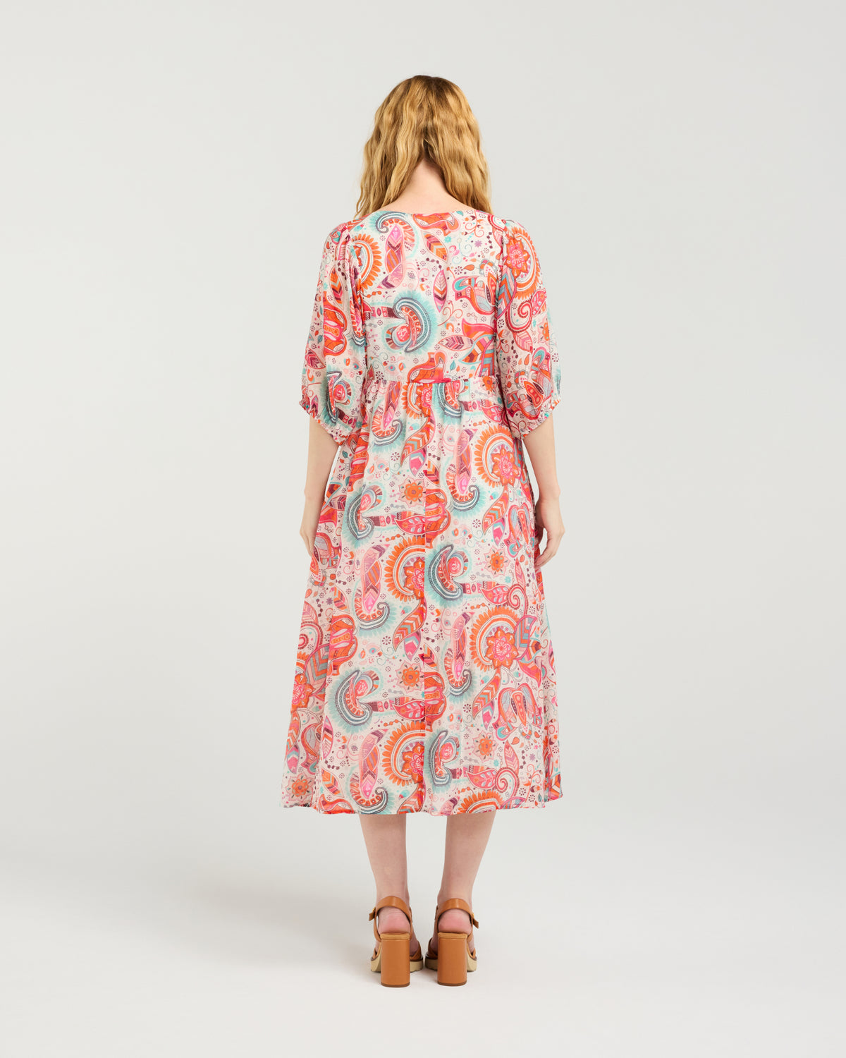Linda Dress - Summer Foliage - SEDUCE Dress NZ LUMA