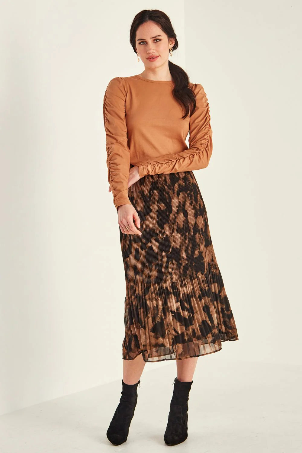 Lira Skirt - Mottled - LEMON TREE Skirt 14 20 12 18 10 16 NZ LUMA