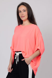 Lola Swing Top - Coral - CHARLO Top NZ LUMA