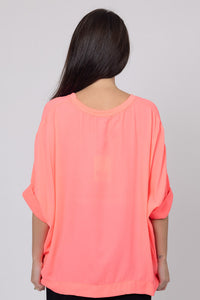 Lola Swing Top - Coral - CHARLO Top NZ LUMA