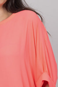 Lola Swing Top - Coral - CHARLO Top NZ LUMA