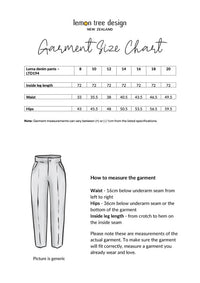 Lorna Denim Pant - Denim - LEMON TREE Pant NZ LUMA