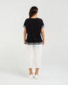 Luna Top - Black Check - Seduce Top NZ LUMA