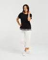 Luna Top - Black Check - Seduce Top NZ LUMA