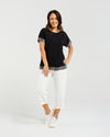 Luna Top - Black Check - Seduce Top NZ LUMA