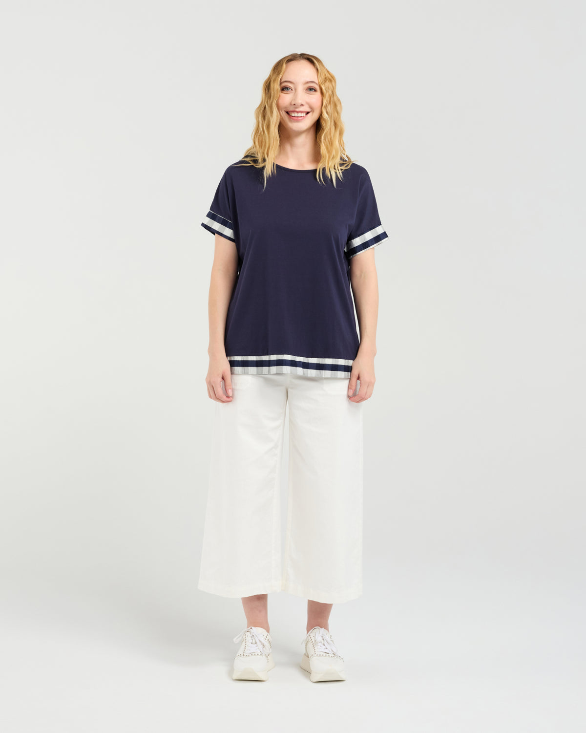 Luna Top - Ink Check - Seduce Top NZ LUMA