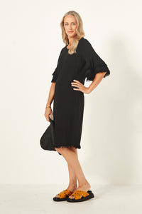 Lurdes Dress - Black - LEMON TREE Dress 10 12 16 18 8 14 NZ LUMA