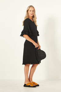 Lurdes Dress - Black - LEMON TREE Dress NZ LUMA