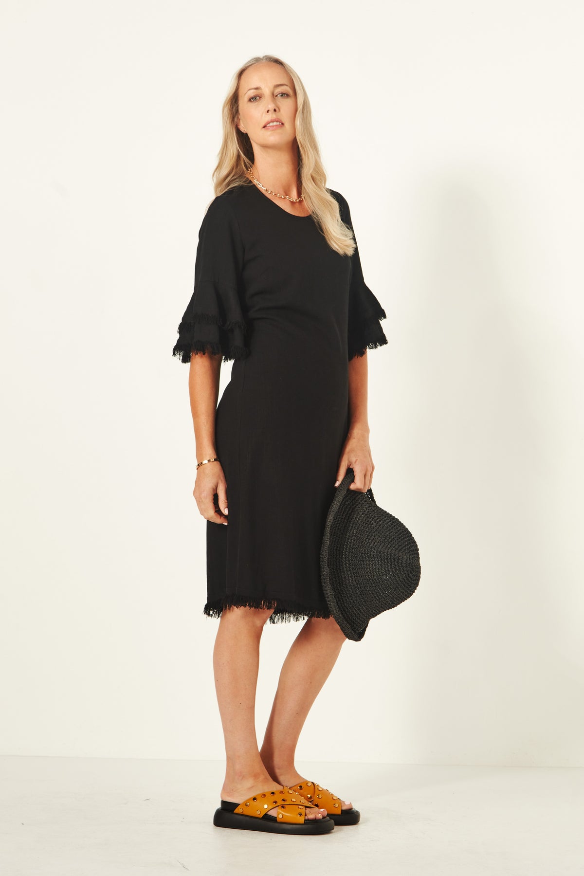 Lurdes Dress - Black - LEMON TREE Dress NZ LUMA