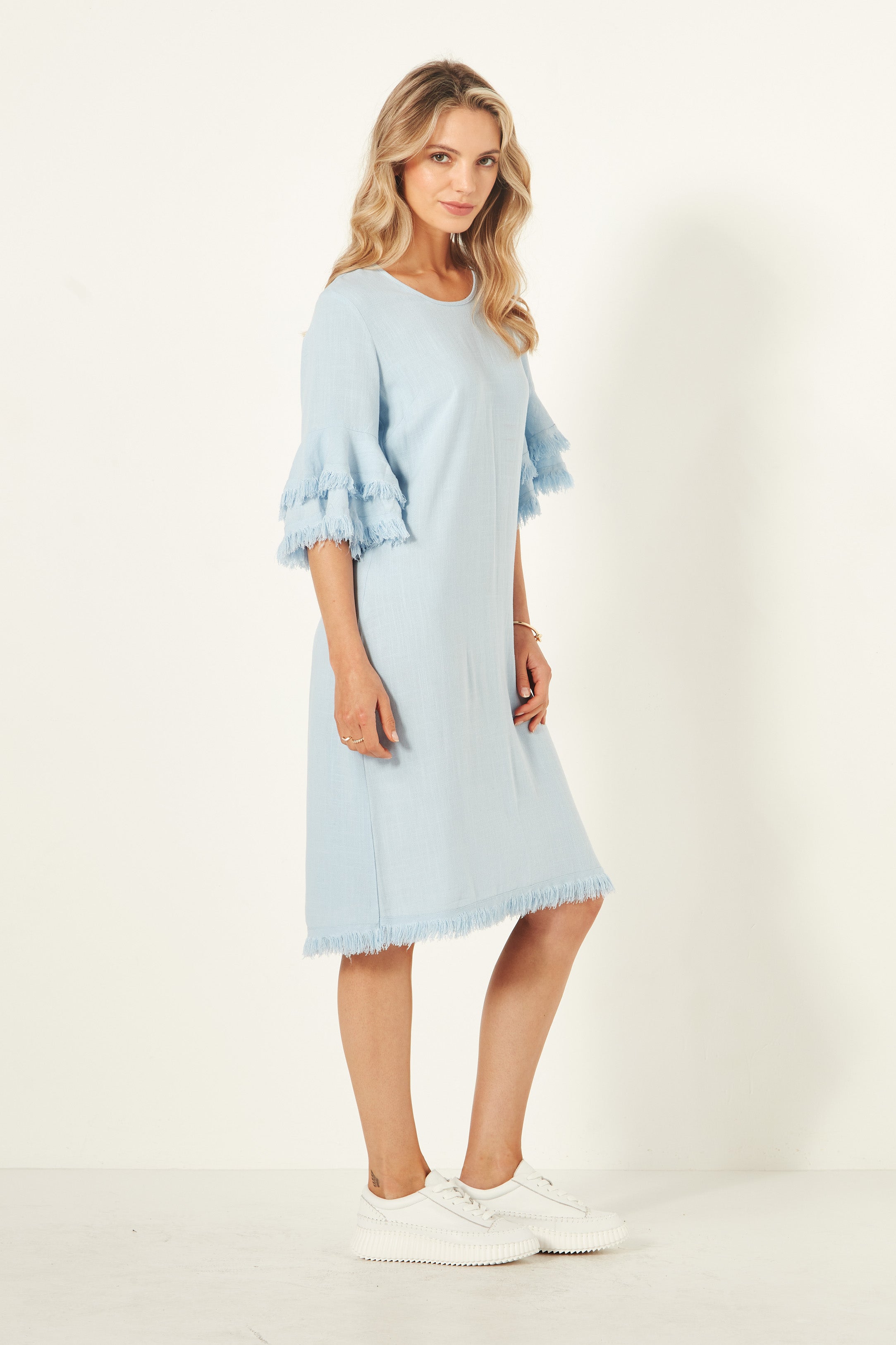 Lurdes Dress - Sky Blue - LEMON TREE Dress NZ LUMA