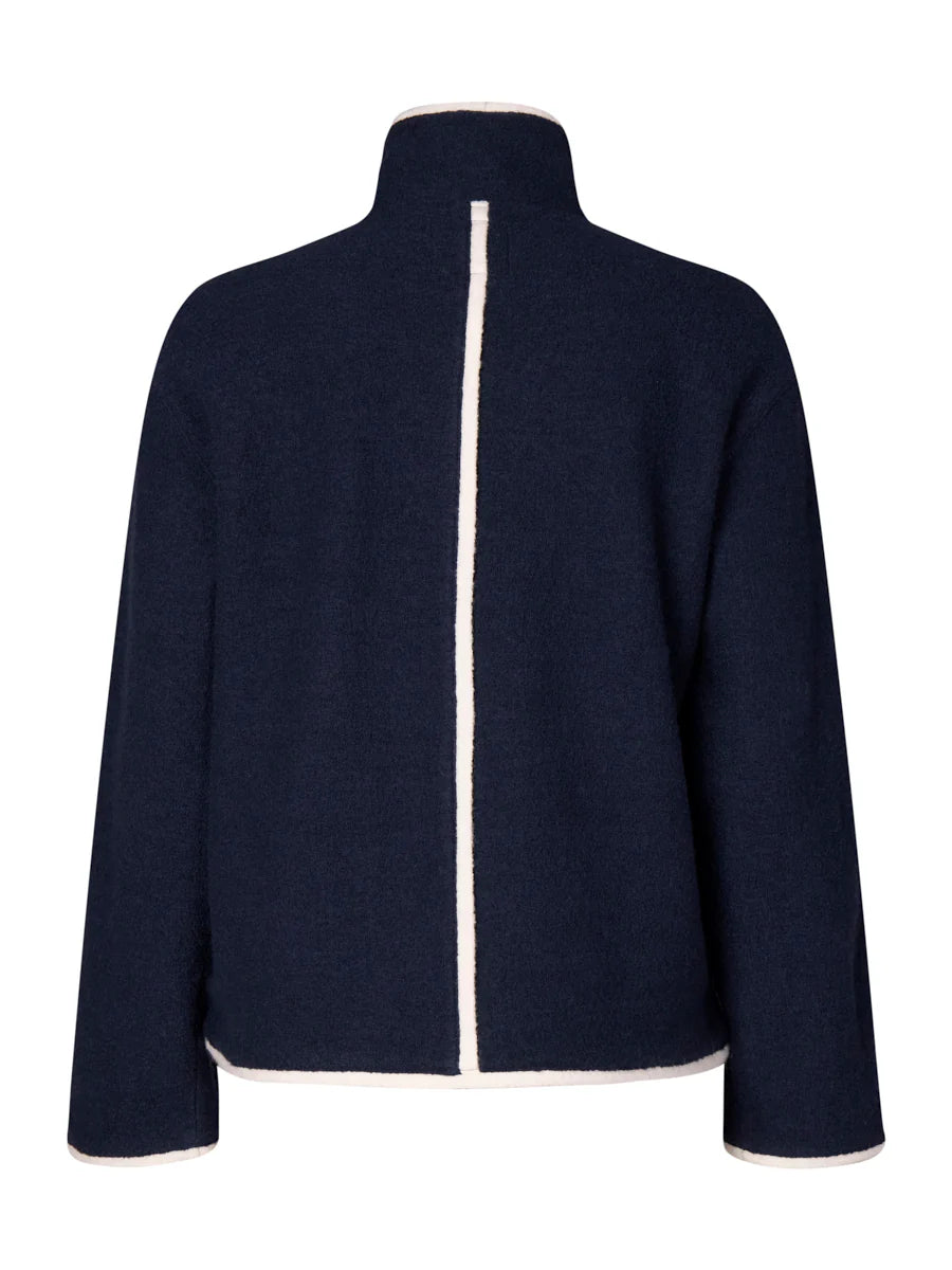 MARCO POL0 - Contrast Boiled Wool Jacket