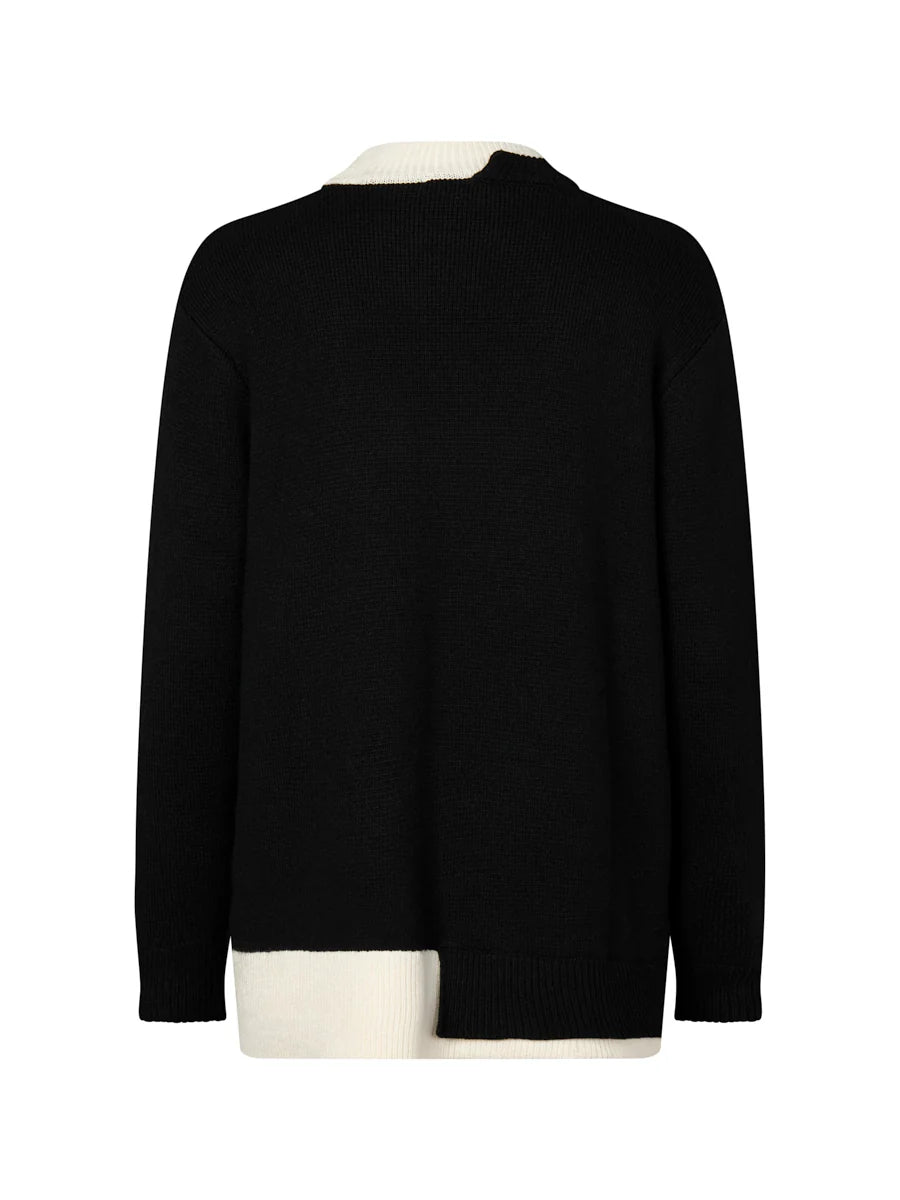 MARCO POL0 -  Layered Rib Sweater