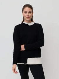 MARCO POL0 -  Layered Rib Sweater