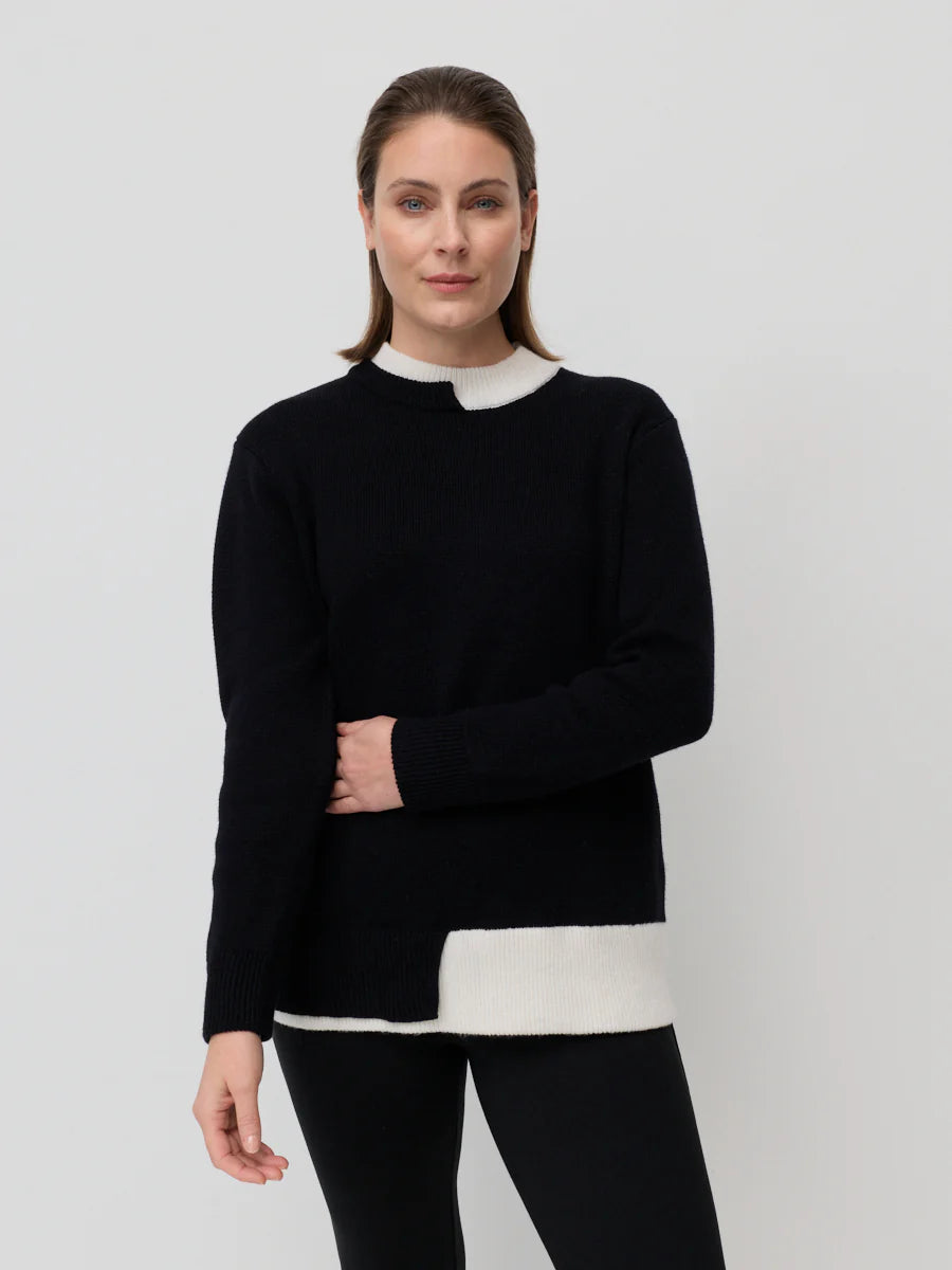 MARCO POL0 -  Layered Rib Sweater