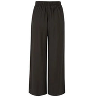 MOKE - Indianna Wide Leg Pants - Dark Chocolate w Cream Stripe Pant NZ LUMA