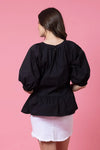 Maddie Top - Black - CHARLO Top NZ LUMA