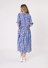 Madonna Dress - Cobalt Print - LEMON TREE Dress NZ LUMA